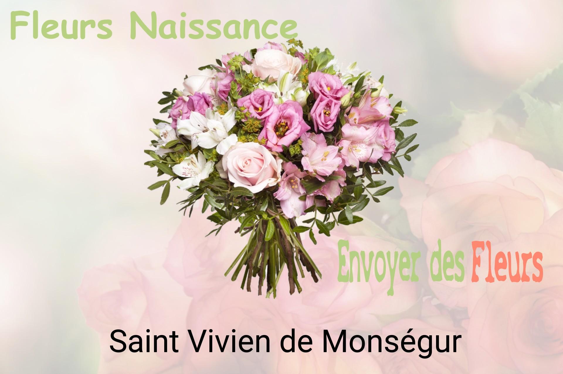 Bouquet de fleurs de naissance livré à Saint-Vivien-de-Monségur